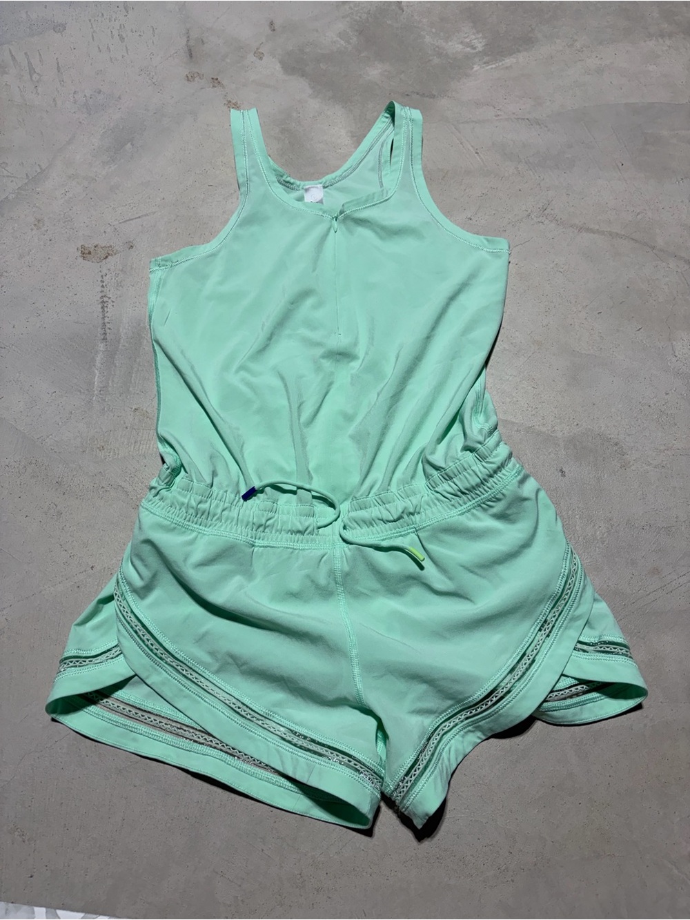 Ivivva Girls' Mint Green Tank Romper 12